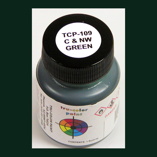Chicago & North Western GREEN 1 oz. bottle (Airbrush-ready) TCP-109-1