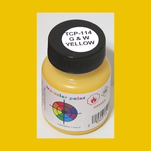 Genesee & Wyoming YELLOW 1 oz. bottle (Airbrush-ready) TCP-114-1