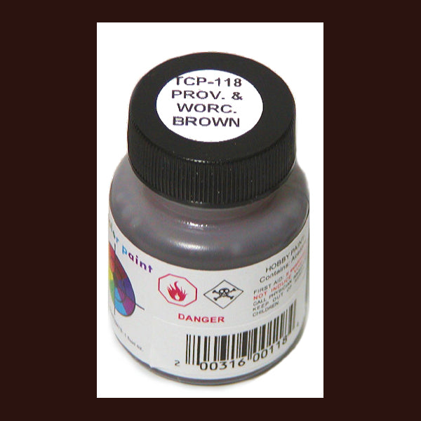 Providence & Worcester BROWN 1 oz. bottle (Airbrush-ready) TCP-118-1