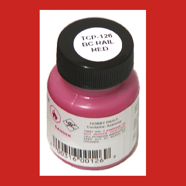 BC Rail RED 1 oz. bottle (Airbrush-ready) TCP-126-1
