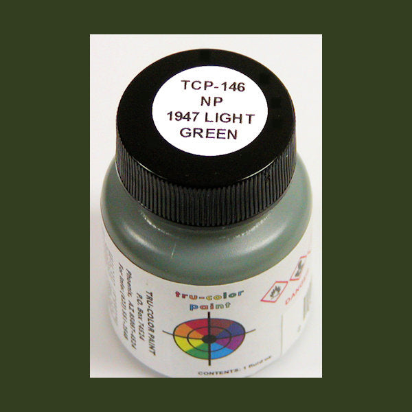 Northern Pacific 1947 Passenger LIGHT GREEN (pre-Loewy) 1 oz. bottle (Airbrush-ready) TCP-146-1