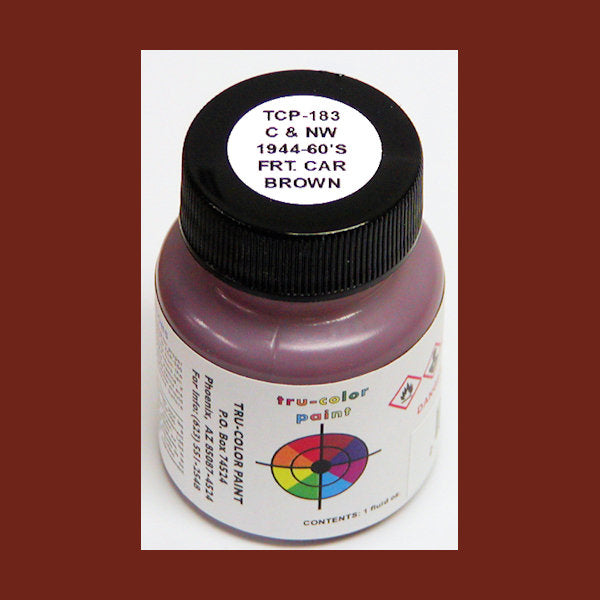 Chicago & North Western FREIGHT CAR BROWN 1944-1960s 1 oz. bottle (Airbrush-ready) TCP-183-1