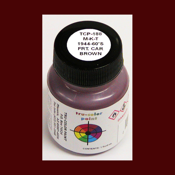 Missouri-Kansas-Texas FREIGHT CAR BROWN 1944-1960s 1 oz. bottle (Airbrush-ready) TCP-188-1