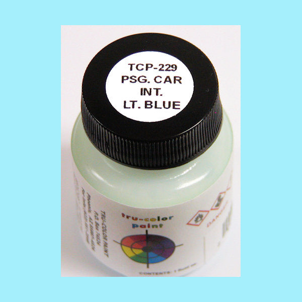 Passenger Car Interior LIGHT BLUE 1 oz. bottle (Airbrush-ready) TCP-229-1