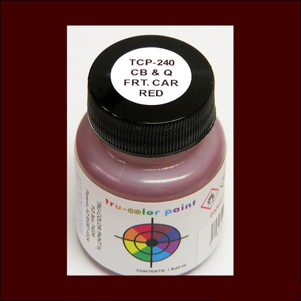 Burlington Route FREIGHT CAR RED 1945-1970s 1 oz. bottle (Airbrush-ready) TCP-240-1