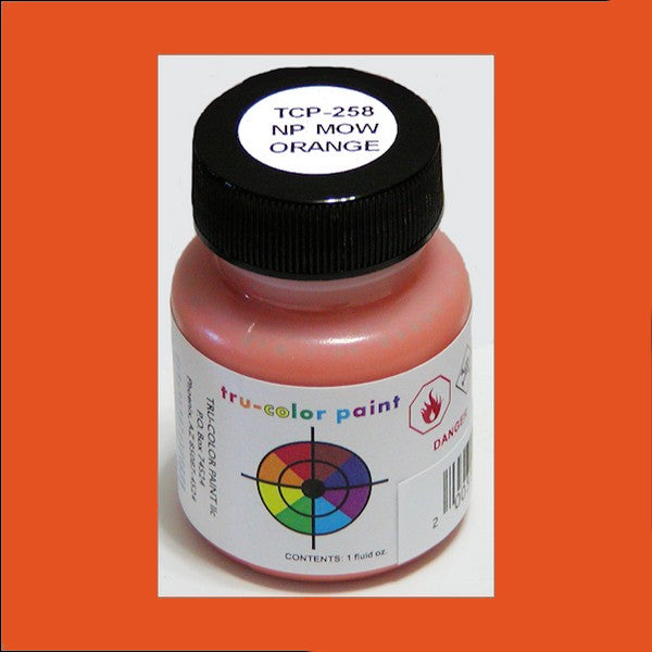 Northern Pacific MAINTENANCE-OF-WAY ORANGE 1 oz. bottle (Airbrush-ready) TCP-258-1