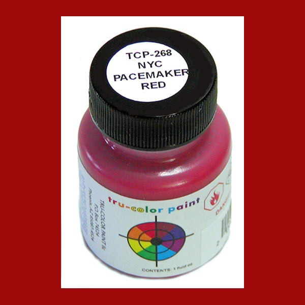 New York Central PACEMAKER RED 1 oz. bottle (Airbrush-ready) TCP-268-1