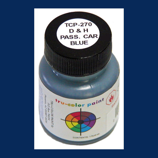 Delaware & Hudson PASSENGER CAR BLUE 1 oz. bottle (Airbrush-ready) TCP-270-1