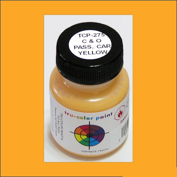 Chesapeake & Ohio PASSENGER CAR YELLOW 1 oz. bottle (Airbrush-ready) TCP-275-1