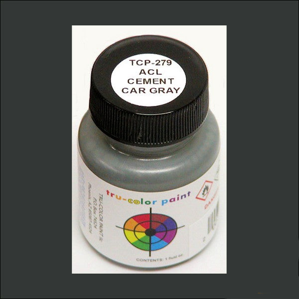 Atlantic Coast Line CEMENT CAR GRAY 1 oz. bottle (Airbrush-ready) TCP-279-1