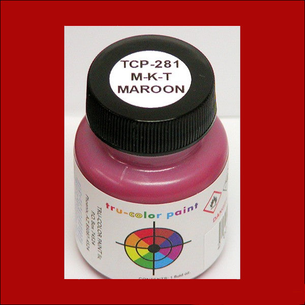 Missouri-Kansas-Texas MAROON 1 oz. bottle (Airbrush-ready) TCP-281-1