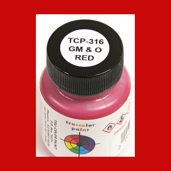 Gulf Mobile & Ohio RED 1 oz. bottle (Airbrush-ready) TCP-316-1