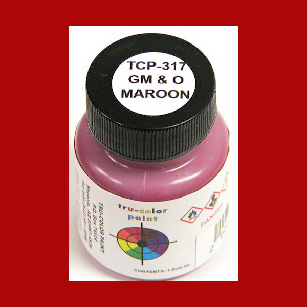 Gulf Mobile & Ohio MAROON 1 oz. bottle (Airbrush-ready) TCP-317-1