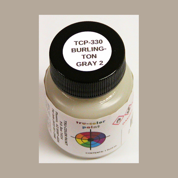 Burlington Route Hopper Car No. 2 GRAY 1 oz. bottle (Airbrush-ready) TCP-330-1