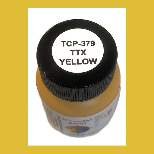 Trailer-Train (TTX) YELLOW 1 oz. bottle (Airbrush-ready) TCP-379-1