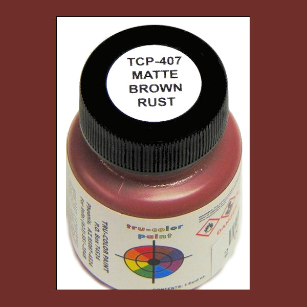 Matte BROWN RUST 1 oz. bottle (Airbrush-ready) TCP-407-1