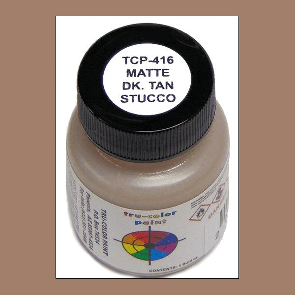 Matte STUCCO DARK TAN 1 oz. bottle (Airbrush-ready) TCP-416-1