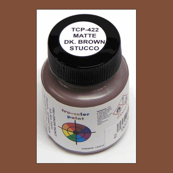 Matte STUCCO DARK BROWN 1 oz. bottle (Airbrush-ready) TCP-422-1