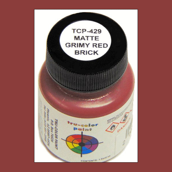 Matte BRICK GRIMY RED 1 oz. bottle (Airbrush-ready) TCP-429-1