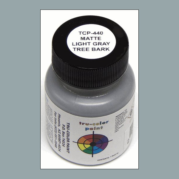 Matte LIGHT GRAY TREE BARK 1 oz. bottle (Airbrush-ready) TCP-440-1