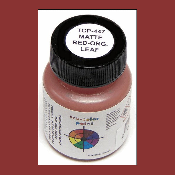 Matte RED-ORANGE LEAF 1 oz. bottle (Airbrush-ready) TCP-447-1