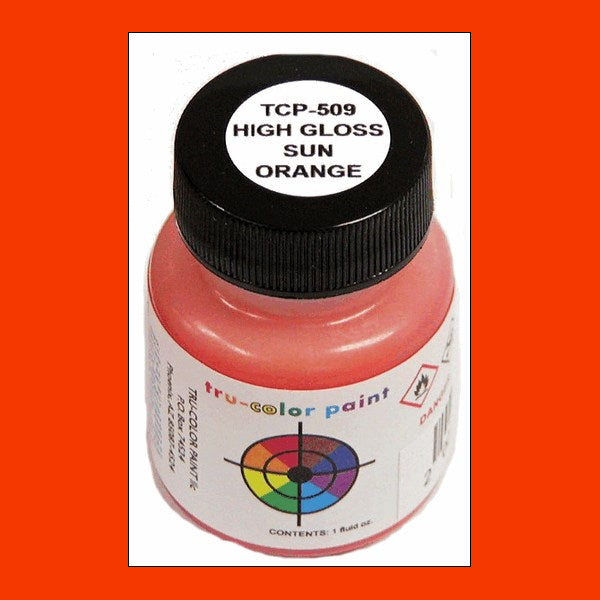 High-gloss SUN ORANGE 1 oz. bottle (Airbrush-ready) TCP-509-1