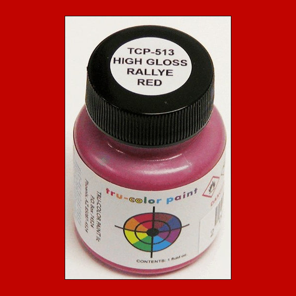 High-gloss RALLY RED 1 oz. bottle (Airbrush-ready) TCP-513-1