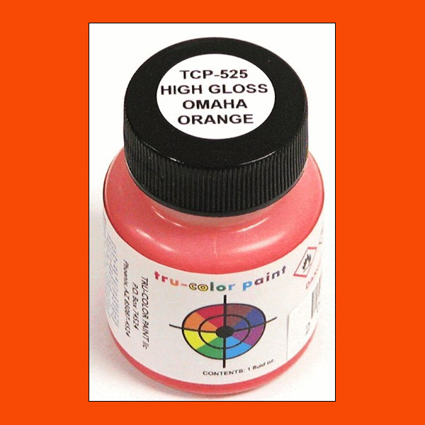 High-gloss OMAHA ORANGE 1 oz. bottle (Airbrush-ready) TCP-525-1