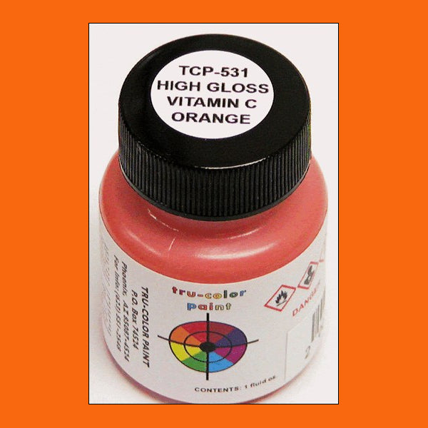 High-gloss VITAMIN C ORANGE 1 oz. bottle (Airbrush-ready) TCP-531-1