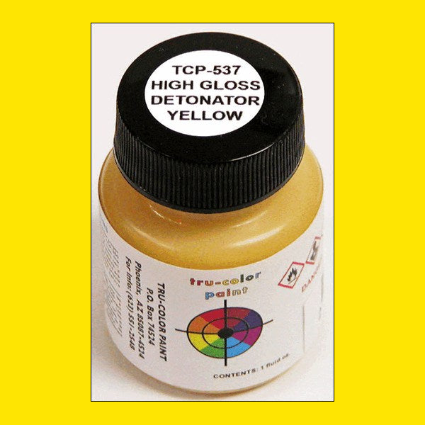 High-gloss DETONATOR YELLOW 1 oz. bottle (Airbrush-ready) TCP-537-1