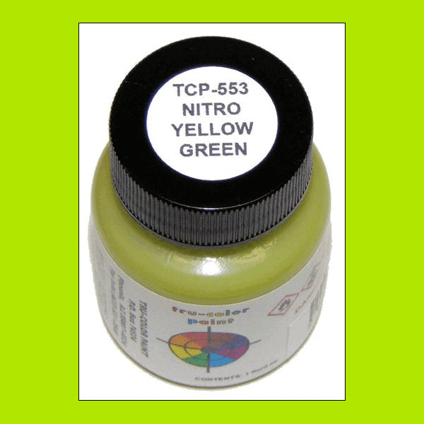 High-gloss NITRO YELLOW-GREEN 1 oz. bottle (Airbrush-ready) TCP-553-1