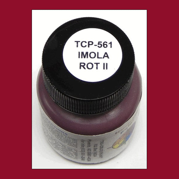 High-gloss IMOLA ROT II 1 oz. bottle (Airbrush-ready) TCP-561-1