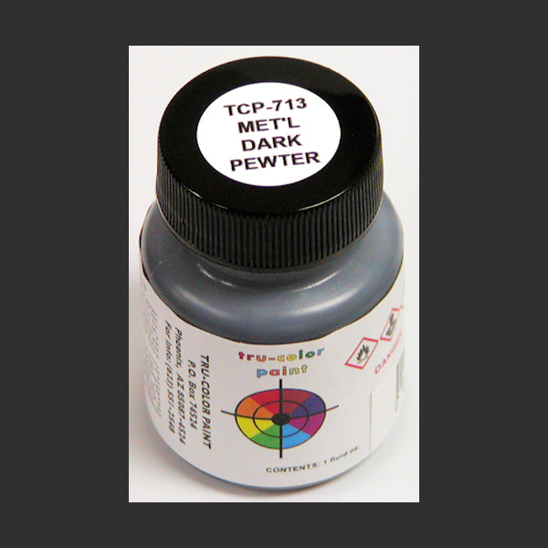 Metallic DARK PEWTER 1 oz. bottle (Airbrush-ready) TCP-713-1