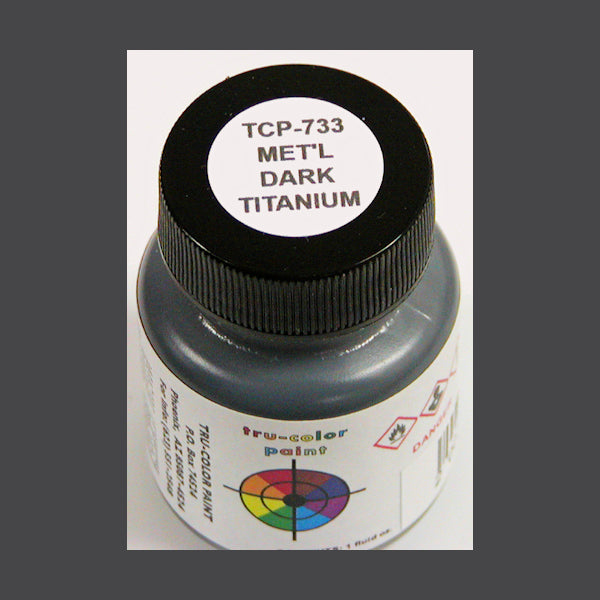 Metallic DARK TITANIUM 1 oz. bottle (Airbrush-ready) TCP-733-1