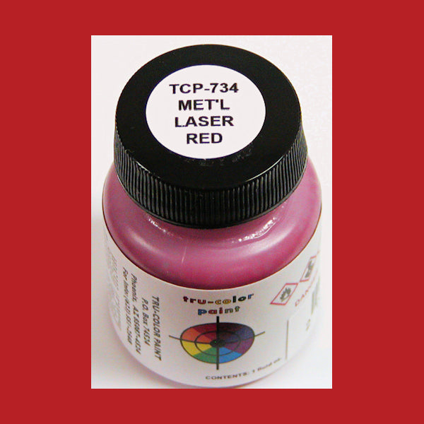 Metallic LASER RED 1 oz. bottle (Airbrush-ready) TCP-734-1