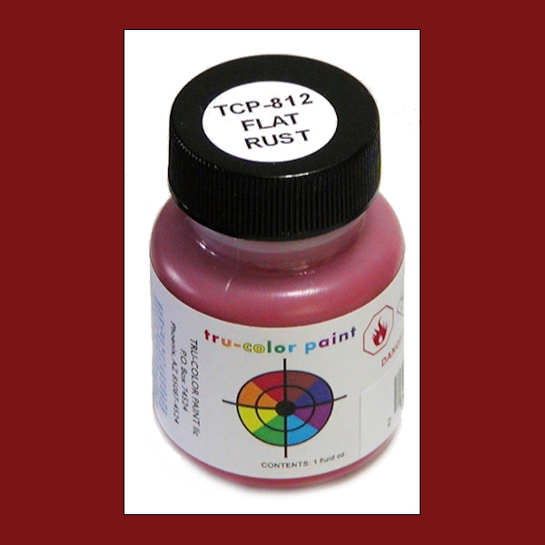 Flat RUST 1 oz. bottle (Paint brush-ready) TCP-812-1