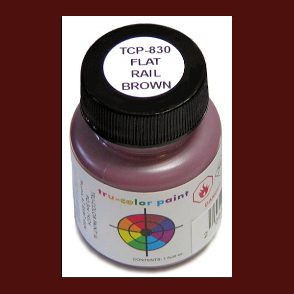 Flat RAIL BROWN 1 oz. bottle (Paint brush-ready) TCP-830-1