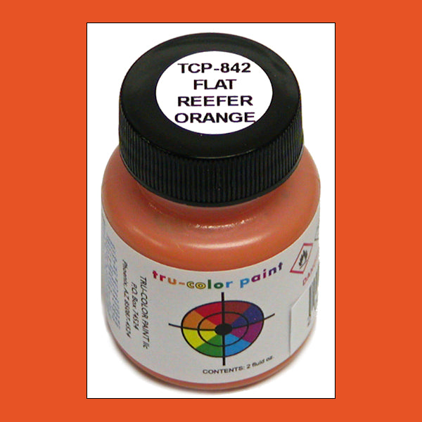 Flat REEFER ORANGE 1 oz. bottle (Paint brush-ready) TCP-842-1