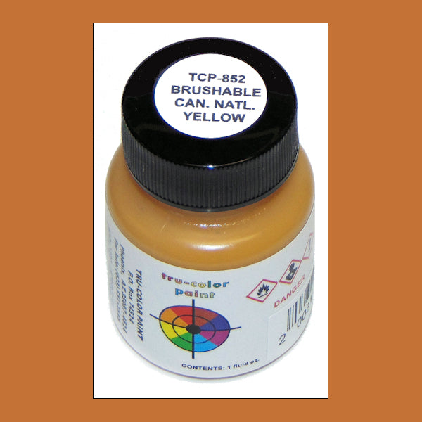 Flat Canadian National YELLOW 1 oz. bottle (Paint brush-ready) TCP-852-1