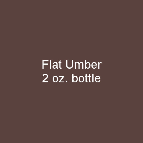 Flat UMBER 2 oz. bottle (Paint brush-ready) TCP-866-2