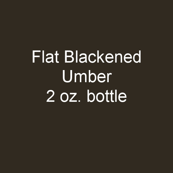 Flat BLACKENED UMBER 2 oz. bottle (Paint brush-ready) TCP-867-2