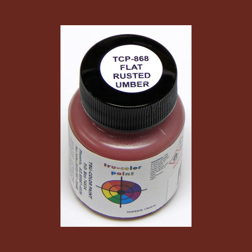 Flat RUSTED UMBER 1 oz. bottle (Paint brush-ready) TCP-868-1