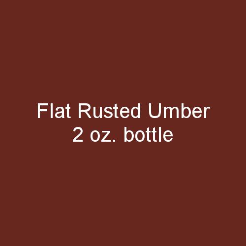 Flat RUSTED UMBER 2 oz. bottle (Paint brush-ready) TCP-868-2