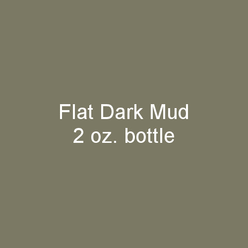 Flat DARK MUD 2 oz. bottle (Paint brush-ready) TCP-870-2