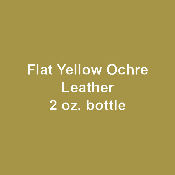 Flat YELLOW OCHRE LEATHER 2 oz. bottle (Paint brush-ready) TCP-879-2