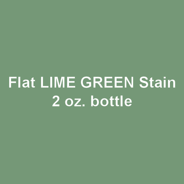 Flat LIME GREEN STAIN 2 oz. bottle (Paint brush-ready) TCP-881-2