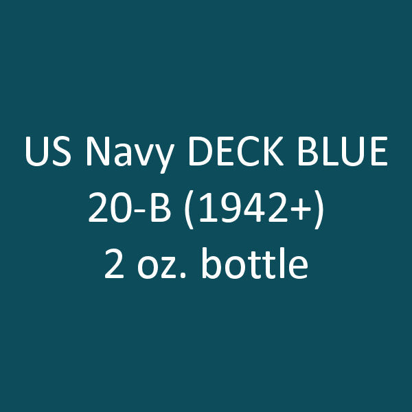 U.S. Navy DECK BLUE 20-B (1942-1945) 2 oz. bottle (Airbrush-ready) tcp-1010-2