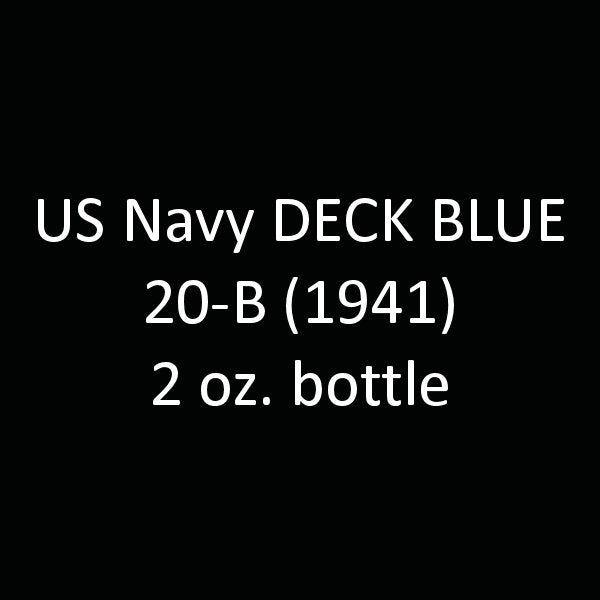 U.S. Navy DECK BLUE 20-B (1939-1941) 2 oz. bottle (Airbrush-ready) tcp-1017-2