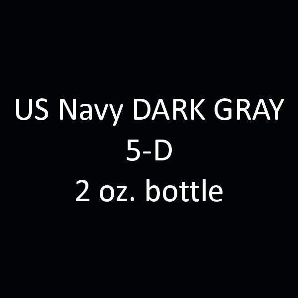 U.S. Navy DARK GRAY 5-D (early 1941) 2 oz. bottle (Airbrush-ready) tcp-1021-2