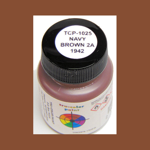 U.S. Navy BROWN 2-A (1941-1942) 1 oz. bottle (Airbrush-ready) tcp-1025-1